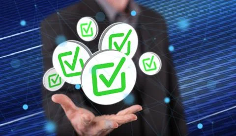 Concept of validation Stock Photos