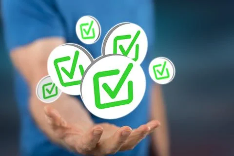 Concept of validation Stock Photos
