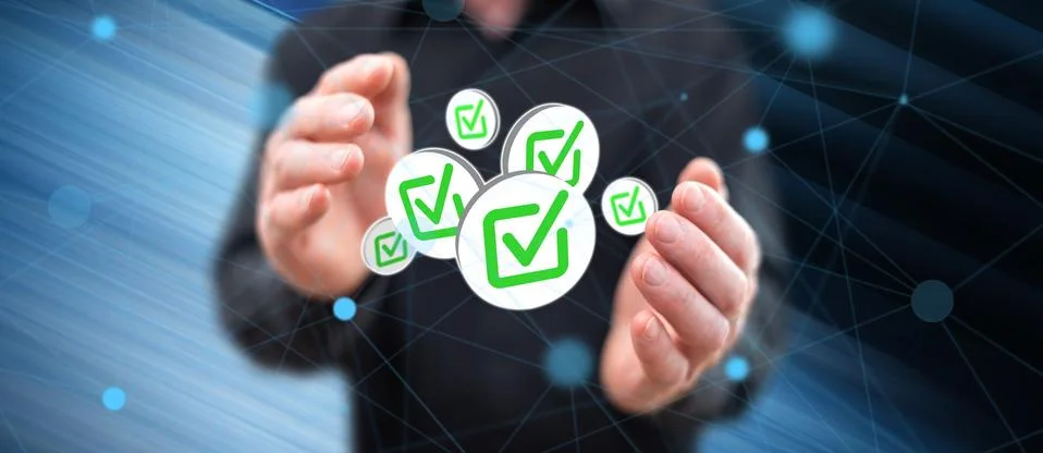 Concept of validation Stock Photos