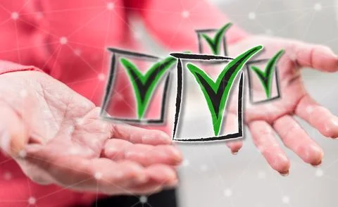 Concept of validation Stock Photos