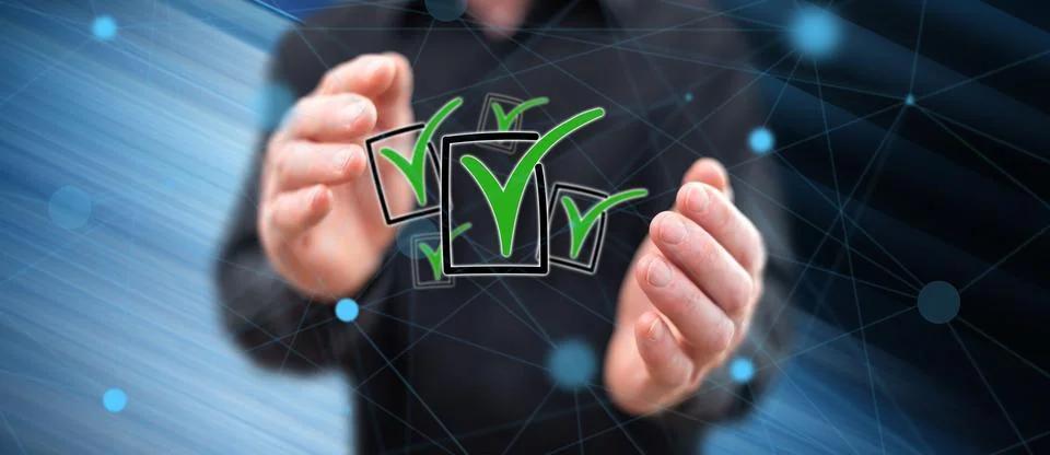 Concept of validation Stock Photos