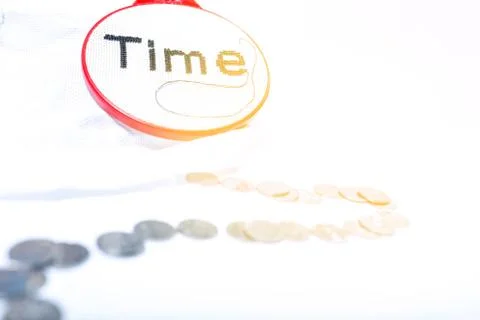 The concept of the value of time spent Foto stock