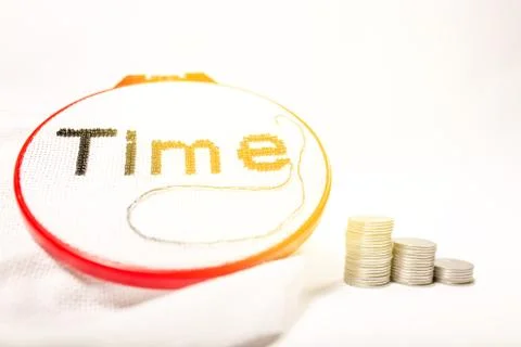 The concept of the value of time spent. time is money. Foto stock