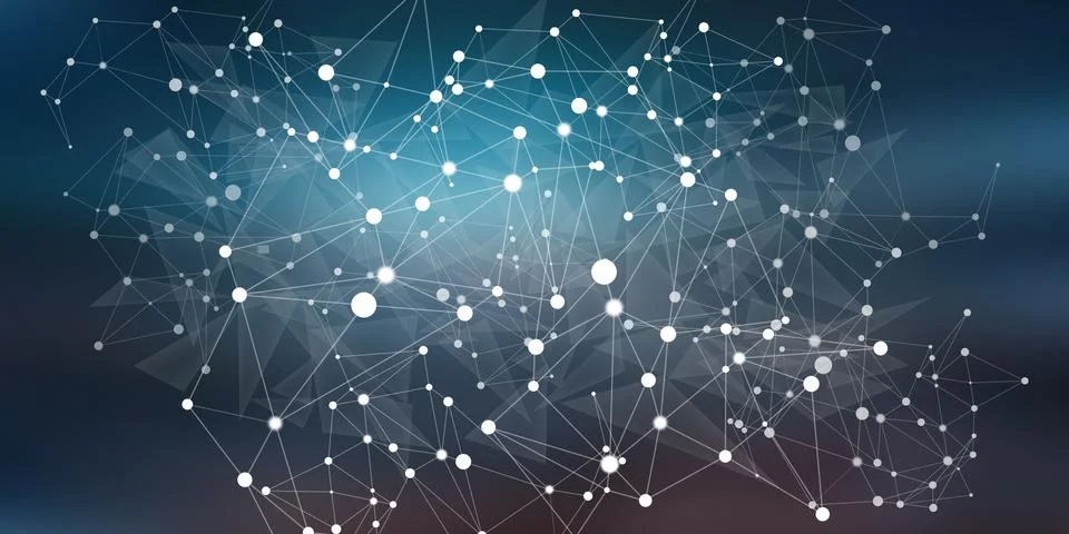 Concept of virtual network Stock Illustration