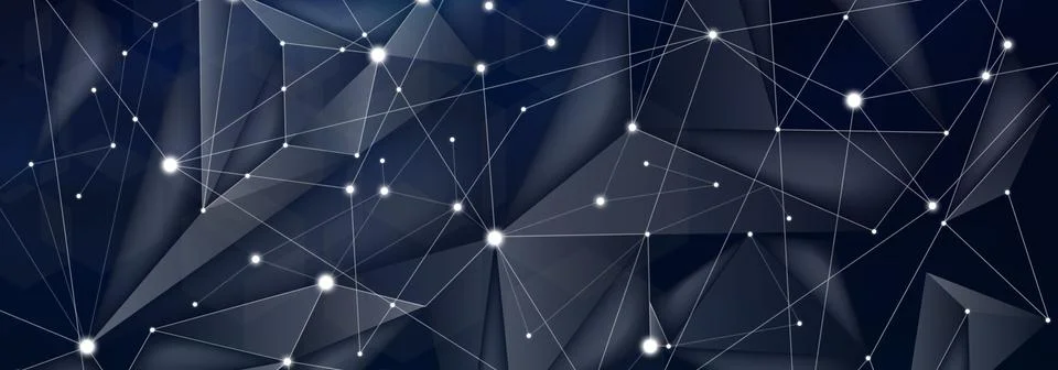 Concept of virtual network Stock Illustration