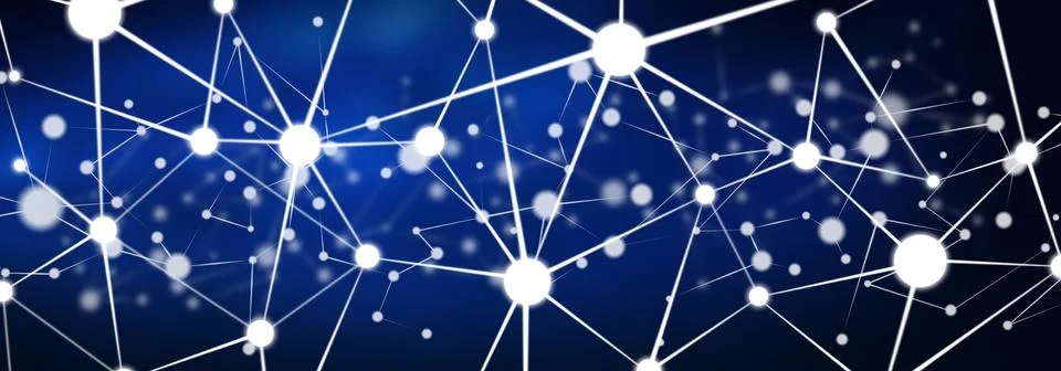 Concept of virtual network Stock Illustration