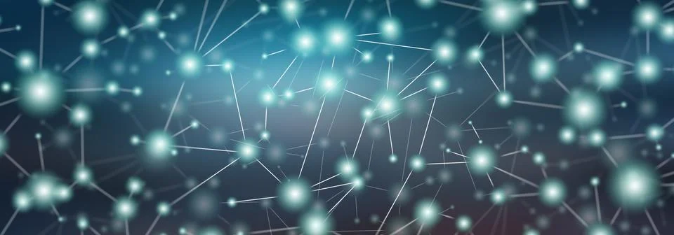Concept of virtual network Stock Illustration