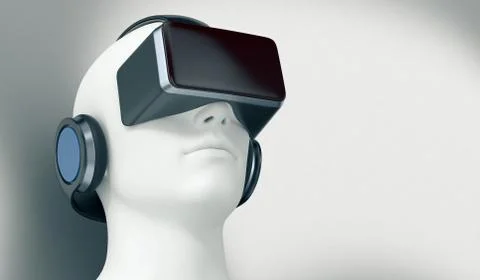 Concept of virtual reality Stock Illustration