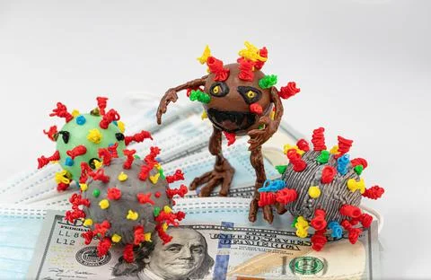 Concept: viruses attack the modern world 写真素材