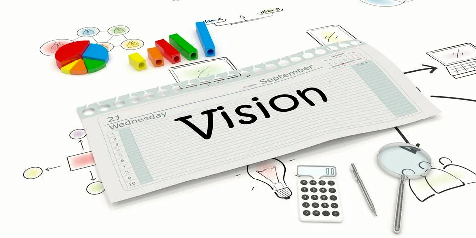 Concept vision Illustrazione stock
