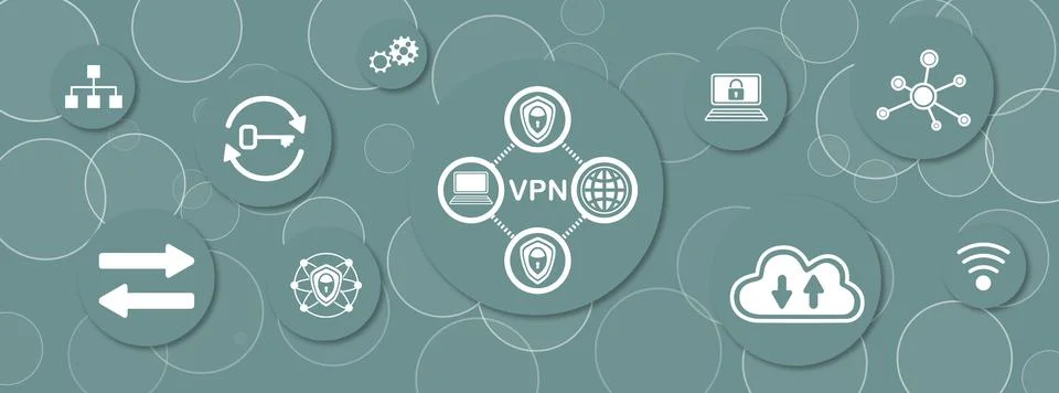 Concept of vpn Stock Illustration