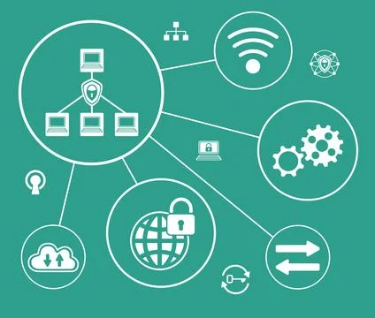 Concept of vpn Stock Illustration