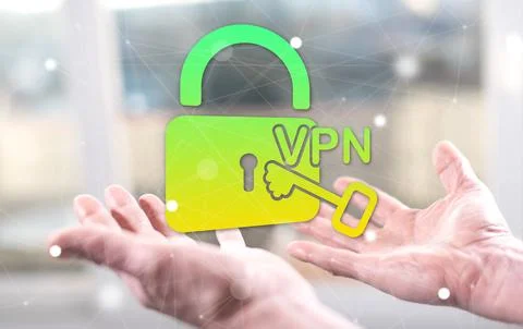 Concept of vpn 스톡 사진