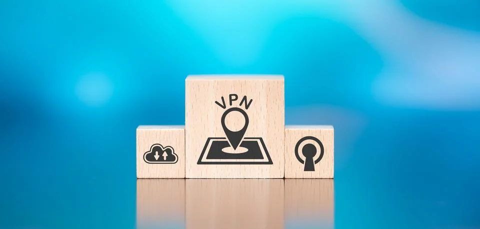 Concept of vpn Stock Photos