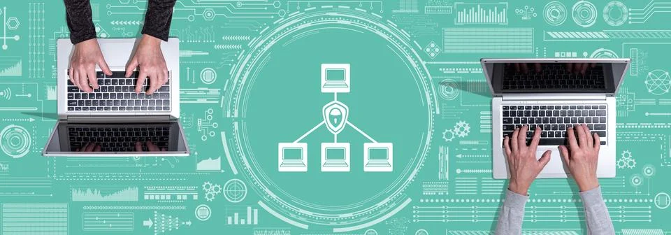 Concept of vpn Stock Photos