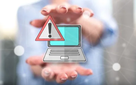 Concept of warning Stock-Fotos