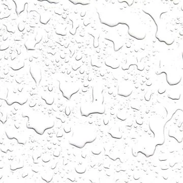 The concept of water drops on a white background 스톡 사진