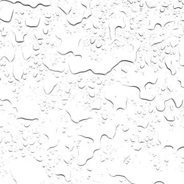 The concept of water drops on a white background 스톡 사진