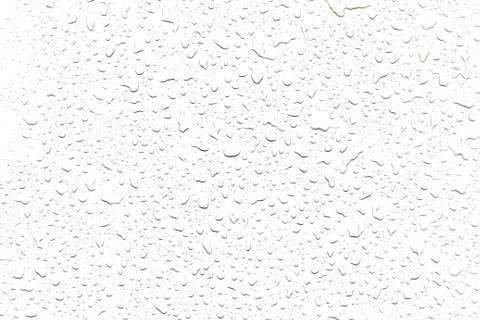 The concept of water drops on a white background 스톡 사진