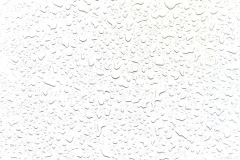 The concept of water drops on a white background 스톡 사진