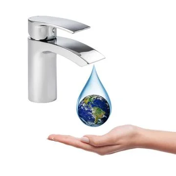 Concept of water scarcity in the world. Elements of this image furnished by NASA 库存照片