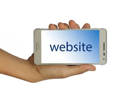 Concept for web design, website isolated Stock Photos