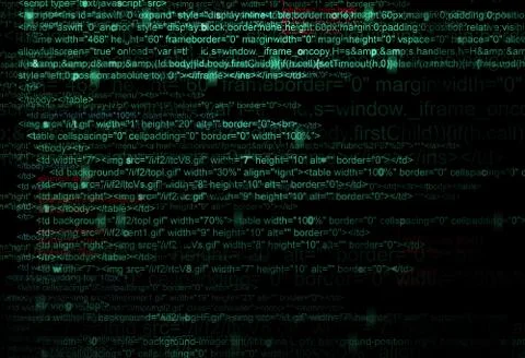 Concept of web program code Illustration