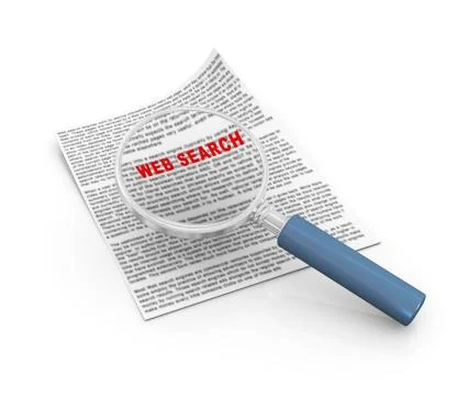 Concept of web search Stock Illustration