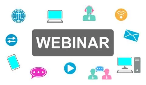 Concept of webinar Stock-Illustration