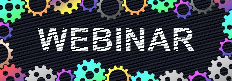 Concept of webinar Stock Illustration