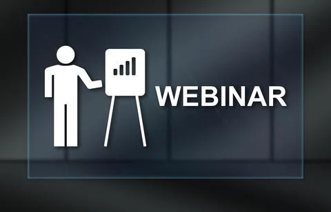 Concept of webinar Stock Illustration