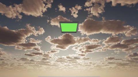 The concept of a white staircase to the clouds to freedom and God. Stock Footage 240941075