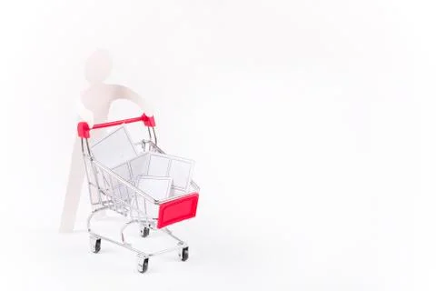 Concept of window shopping. Stock Photos