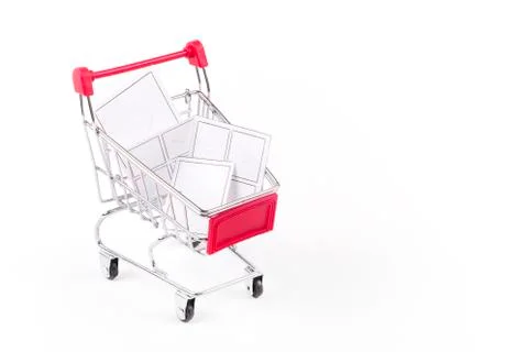 Concept of window shopping. Stock Photos