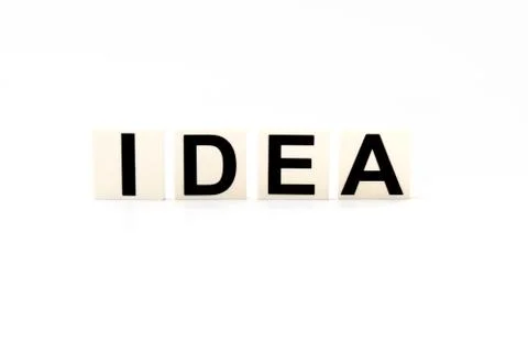 Concept word forming - Idea Stock Photos