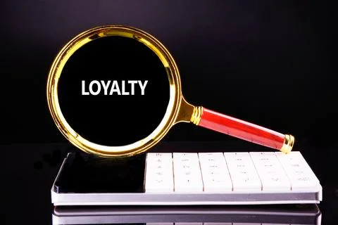 Concept word LOYALTY. Loyalty program concept. Stock Photos