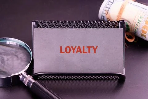 Concept word LOYALTY. Loyalty program concept. Stock Photos