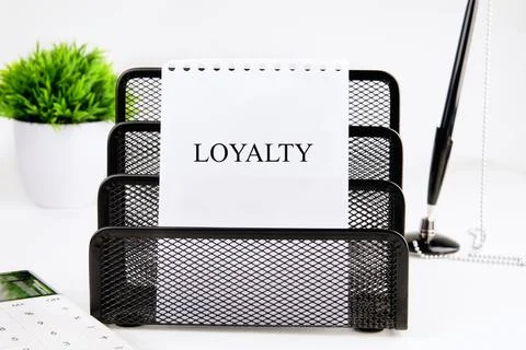 Concept word LOYALTY. Loyalty program concept. Stock Photos
