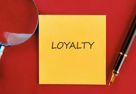 Concept word LOYALTY. Loyalty program concept. Stock Photos
