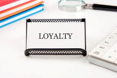Concept word LOYALTY. Loyalty program concept. Stock Photos