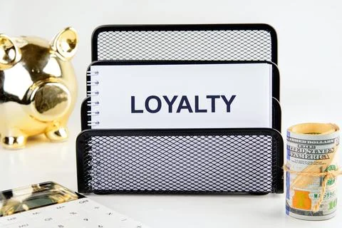 Concept word LOYALTY. Loyalty program concept. Stock Photos