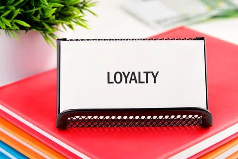 Concept word LOYALTY. Loyalty program concept. Stock Photos