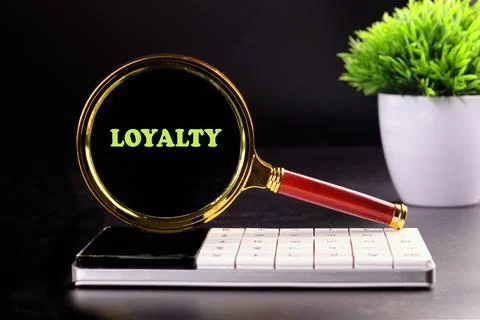 Concept word LOYALTY. Loyalty program concept. Stock Photos