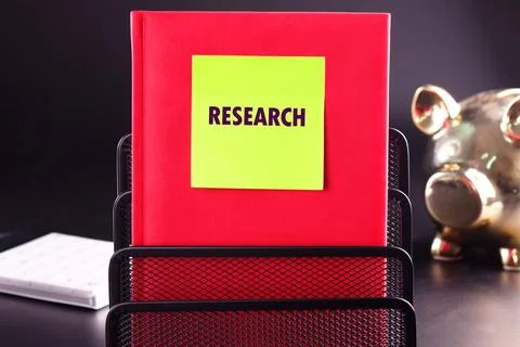 Concept word RESEARCH. Data mining, artificial intelligence, machine learning Foto stock