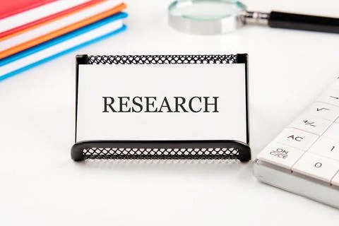 Concept word RESEARCH. Data mining, artificial intelligence, machine learning Foto stock