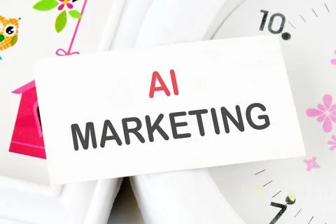 Concept words AI artificial intelligence marketing text on the business car.. 写真素材