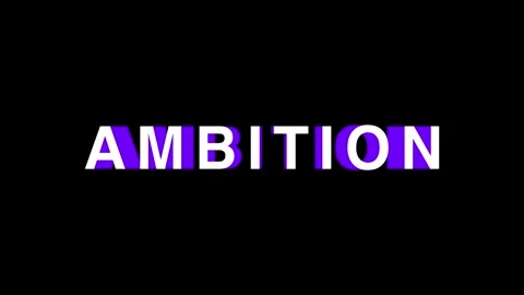 Concept Words Ambition, Smooth Bouncing Echo Effect Kinetic text animation Stock Footage 324912673