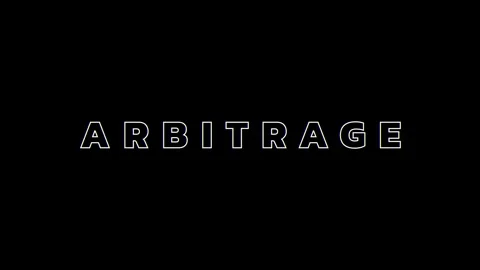 Concept Words Arbitrage, RGB Dynamic Stroke Effect Kinetic Typography Stock Footage 326642734