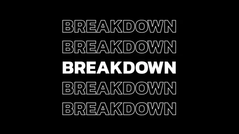 Concept Words Breakdown, Kinetic Typography Text Moving Animation 4k video Stock Footage 326643276