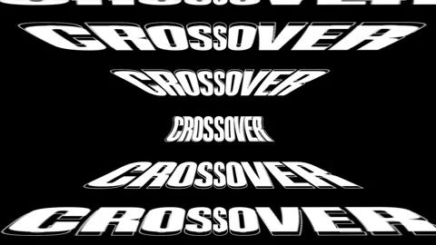 Concept Words Crossover, Trippy 3D Typography Text Animation Vidéo 327726356